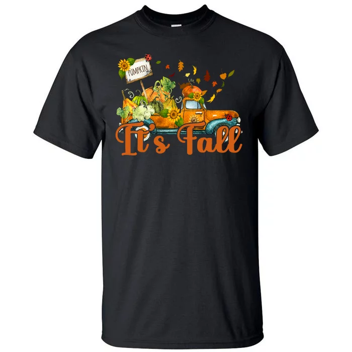 Its Fall Pumpkin Vintage Truck Tall T-Shirt