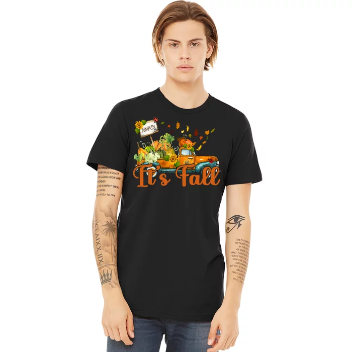 Its Fall Pumpkin Vintage Truck Premium T-Shirt