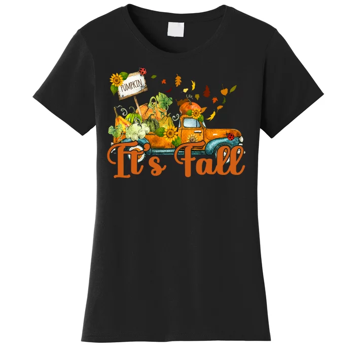 Its Fall Pumpkin Vintage Truck Women's T-Shirt