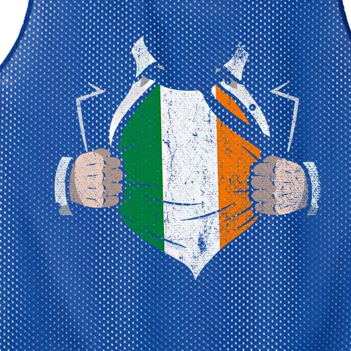 Irish Flag Proud Irish Irish Roots Ireland Gift Mesh Reversible Basketball Jersey Tank