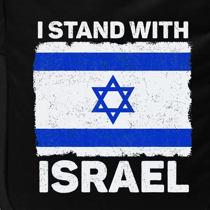 Israel Flag Patriotic Israel I Stand With Israel Impact Tech Backpack