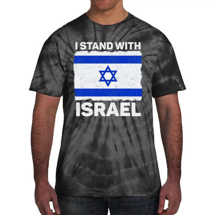 Israel Flag Patriotic Israel I Stand With Israel Tie-Dye T-Shirt