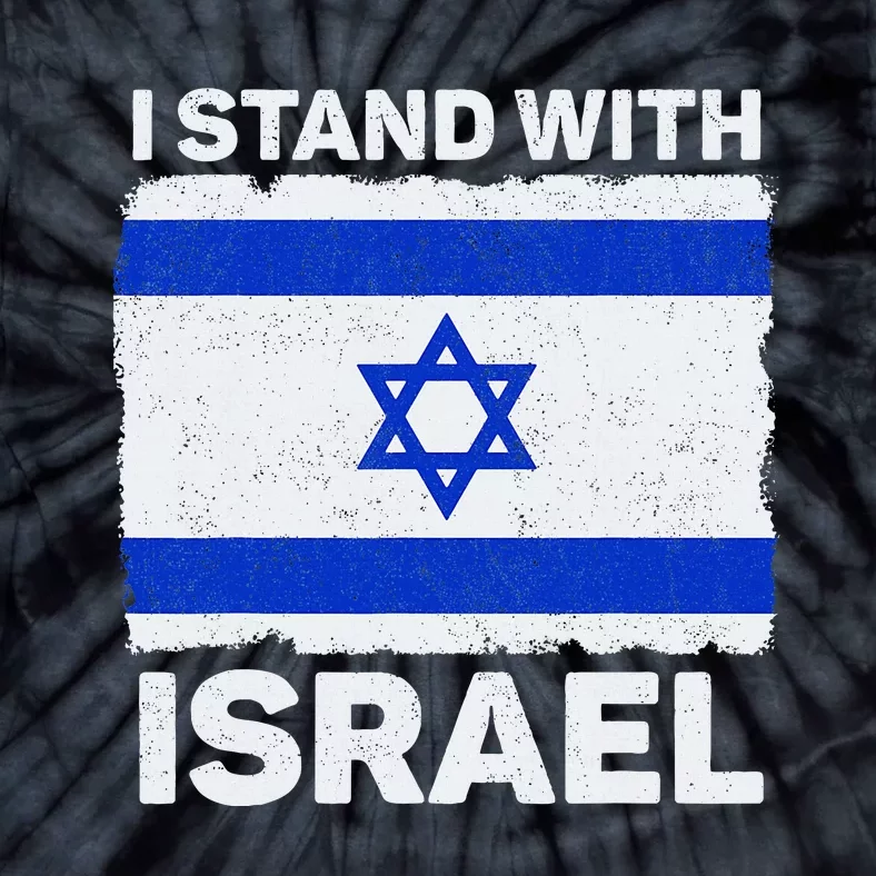 Israel Flag Patriotic Israel I Stand With Israel Tie-Dye T-Shirt