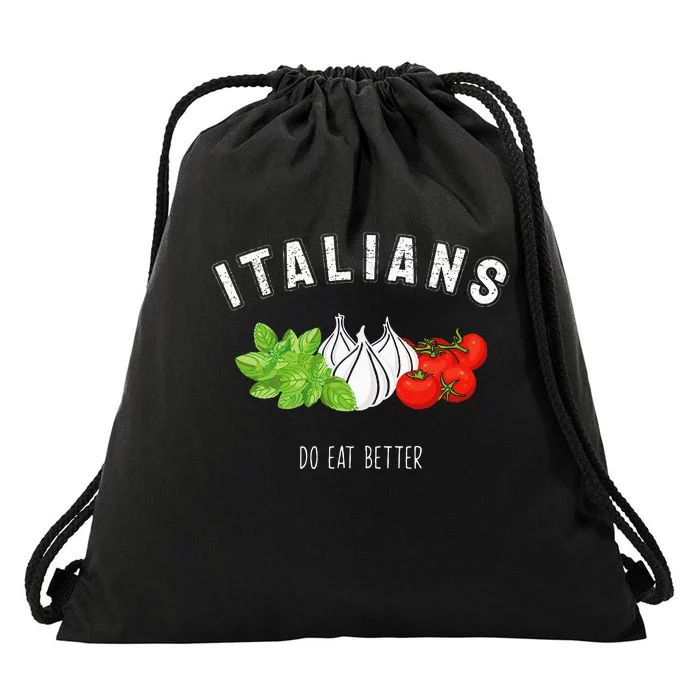 Italian Fun Quote Italy Spaghetti Pun Italia Pasta Men Women Drawstring Bag