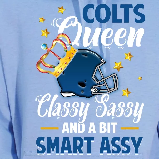 Indianapolis Football Queen Classy Sassy And A Bit Smart Assy Unisex Surf Hoodie