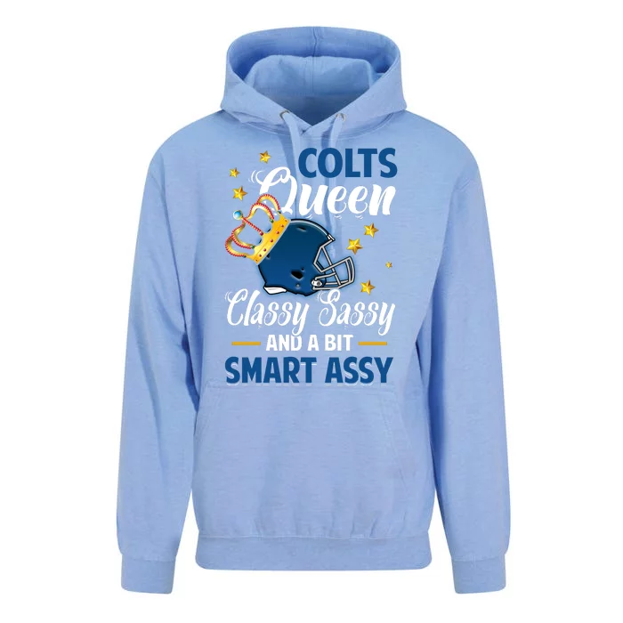 Indianapolis Football Queen Classy Sassy And A Bit Smart Assy Unisex Surf Hoodie