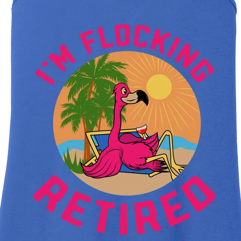 Im Flocking Retired Flamingo Grandma Retiret Pension Gift Ladies Essential Tank