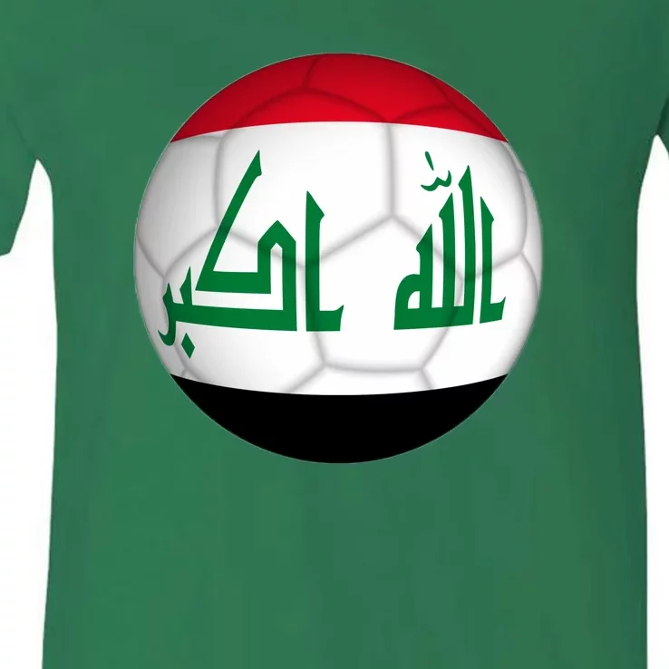 Iraqi Futbol Soccer Team V-Neck T-Shirt