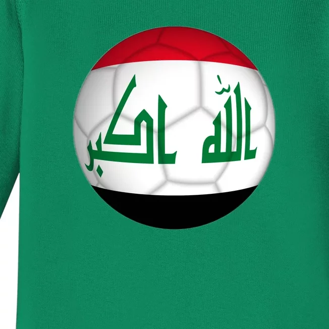 Iraqi Futbol Soccer Team Baby Long Sleeve Bodysuit