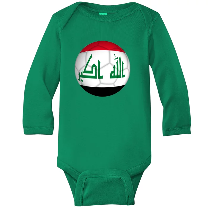 Iraqi Futbol Soccer Team Baby Long Sleeve Bodysuit