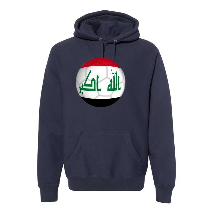 Iraqi Futbol Soccer Team Premium Hoodie