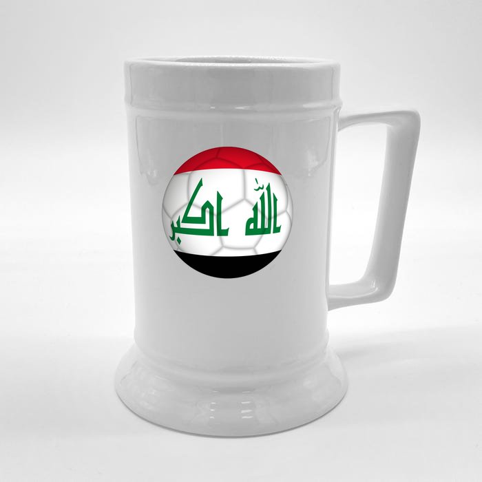 Iraqi Futbol Soccer Team Front & Back Beer Stein