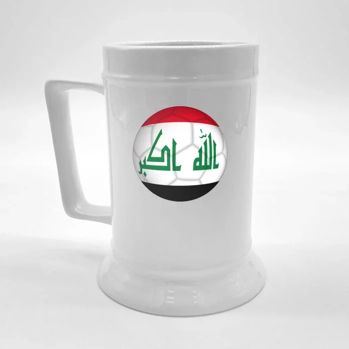 Iraqi Futbol Soccer Team Front & Back Beer Stein