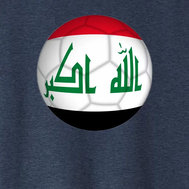 Iraqi Futbol Soccer Team Front And Back Front & Back Women's Crop Top Tee