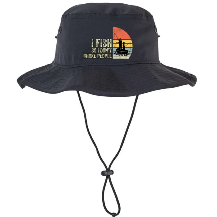 I Fish So I Dont Choke People Funny Sayings Legacy Cool Fit Booney Bucket Hat