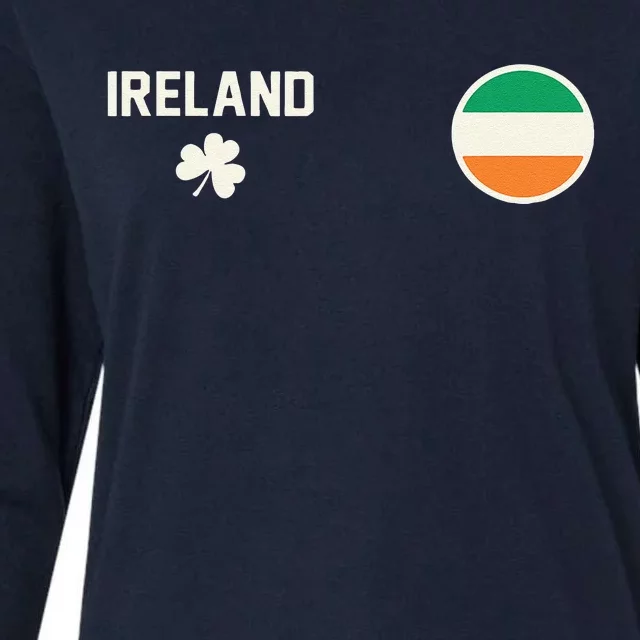 Ireland Football Soccer Jersey Womens Cotton Relaxed Long Sleeve T-Shirt