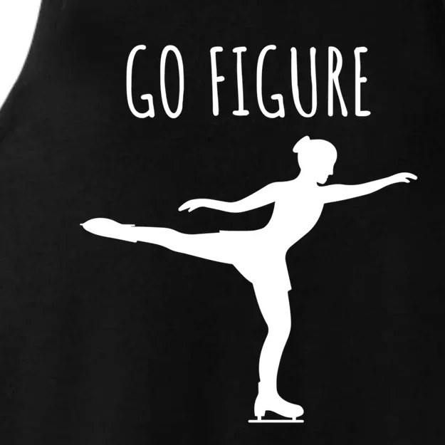 Ice Figure Skating Gift Skater Funny Go Figure Cute Gift Ladies Tri-Blend Wicking Tank