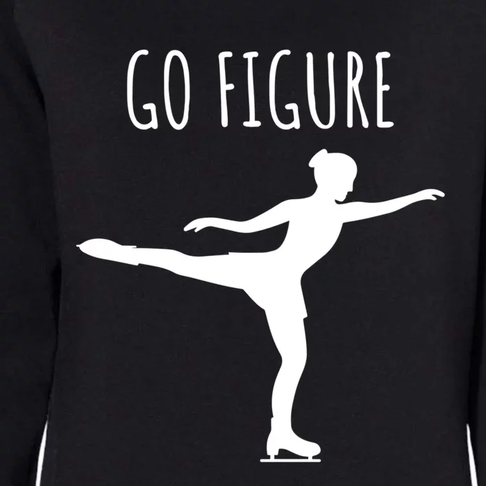 Ice Figure Skating Gift Skater Funny Go Figure Cute Gift Womens California Wash Sweatshirt