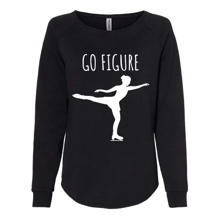 Ice Figure Skating Gift Skater Funny Go Figure Cute Gift Womens California Wash Sweatshirt