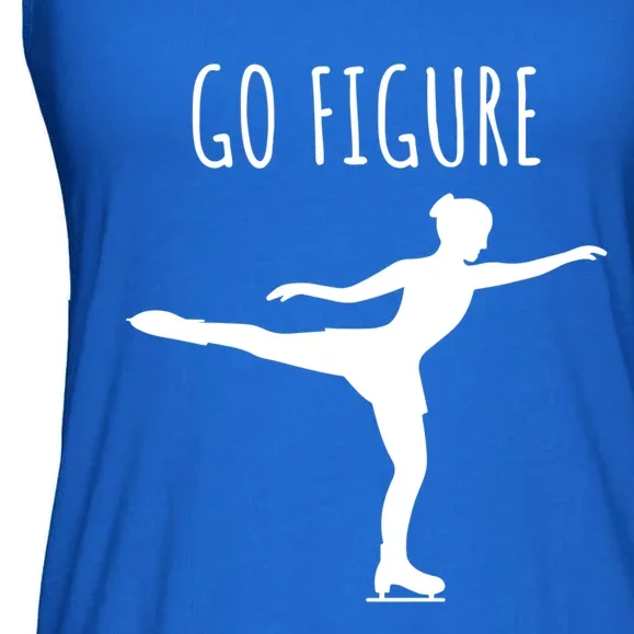 Ice Figure Skating Gift Skater Funny Go Figure Cute Gift Ladies Essential Flowy Tank