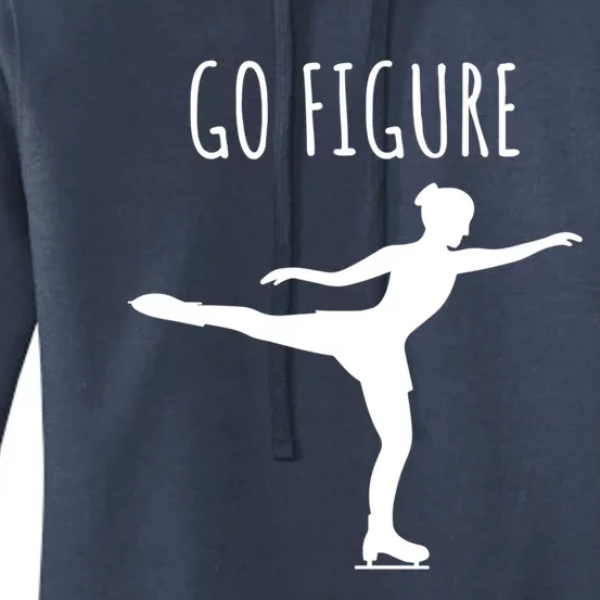 Ice Figure Skating Gift Skater Funny Go Figure Cute Gift Women's Pullover Hoodie