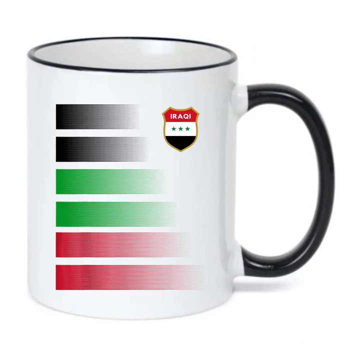 Iraqi Futbol Soccer Jersey Black Color Changing Mug