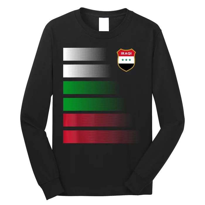 Iraqi Futbol Soccer Jersey Long Sleeve Shirt