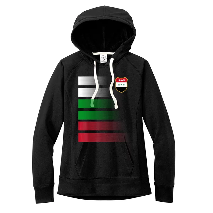 Iraqi Futbol Soccer Jersey Women's Fleece Hoodie