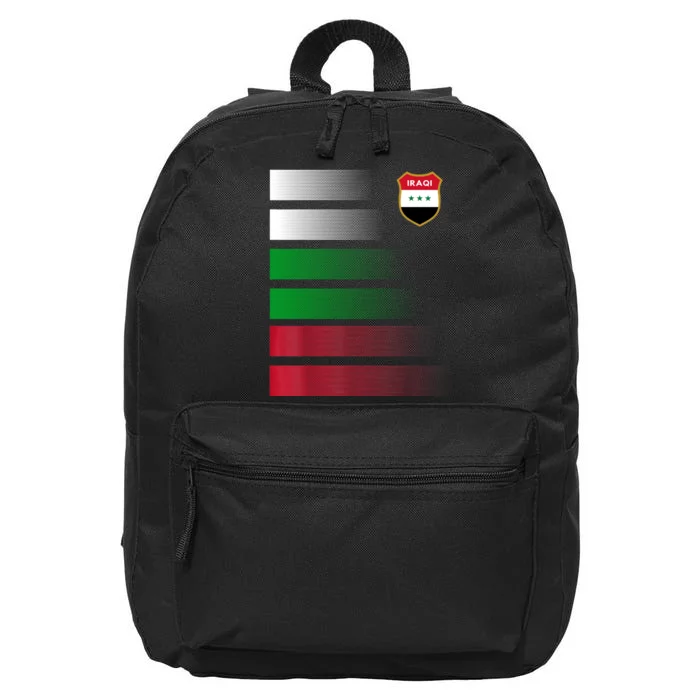 Iraqi Futbol Soccer Jersey 16 in Basic Backpack