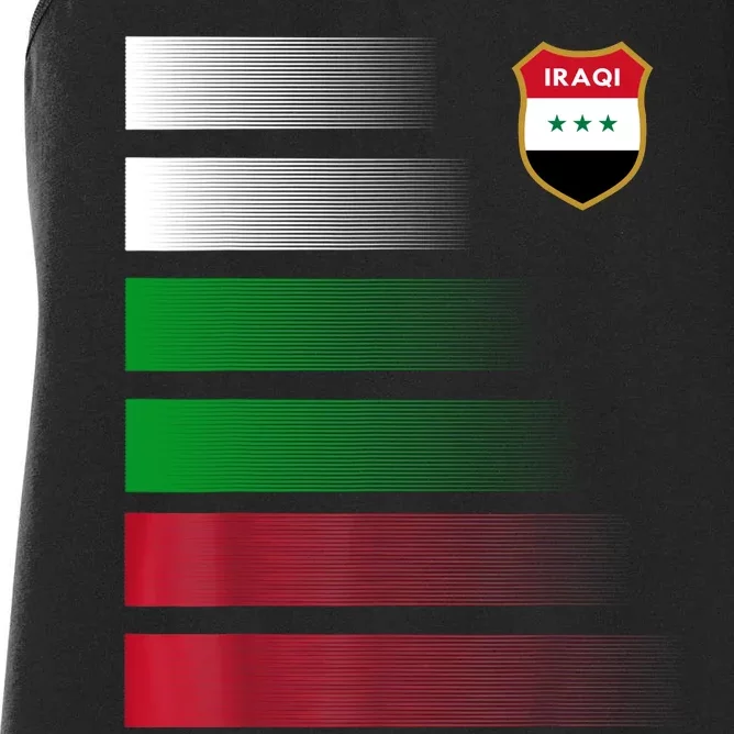 Iraqi Futbol Soccer Jersey Women's Racerback Tank