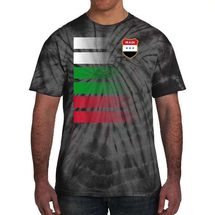 Iraqi Futbol Soccer Jersey Tie-Dye T-Shirt