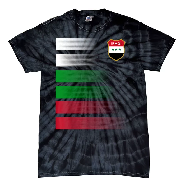 Iraqi Futbol Soccer Jersey Tie-Dye T-Shirt