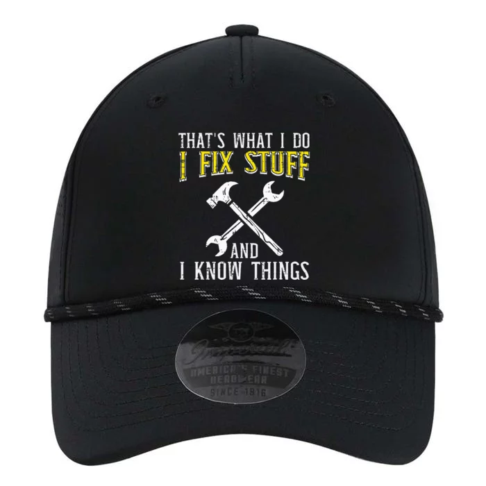 I Fix Stuff And Know Things Funny Car Mechanic Performance The Dyno Cap