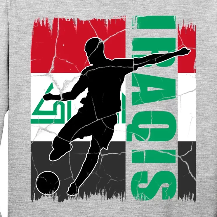 Iraqi Futbol Soccer Player Tall Long Sleeve T-Shirt