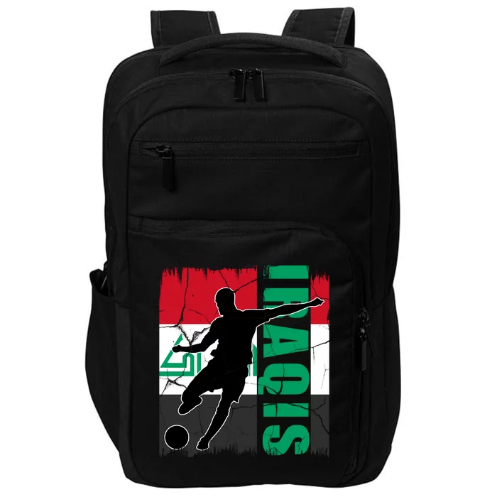 Iraqi Futbol Soccer Player Impact Tech Backpack