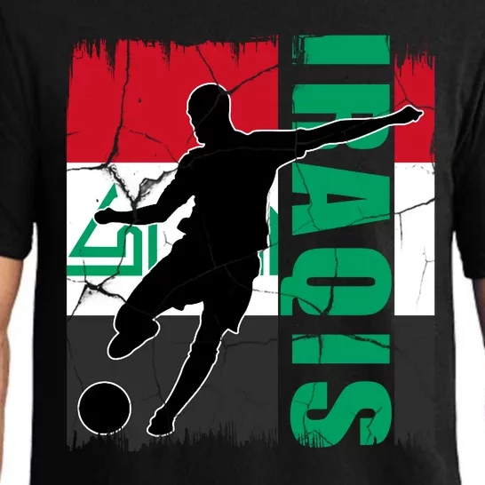 Iraqi Futbol Soccer Player Pajama Set