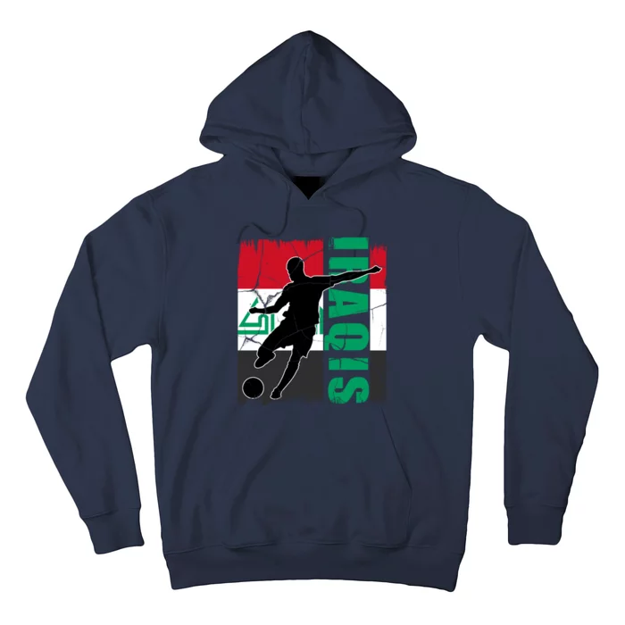 Iraqi Futbol Soccer Player Hoodie