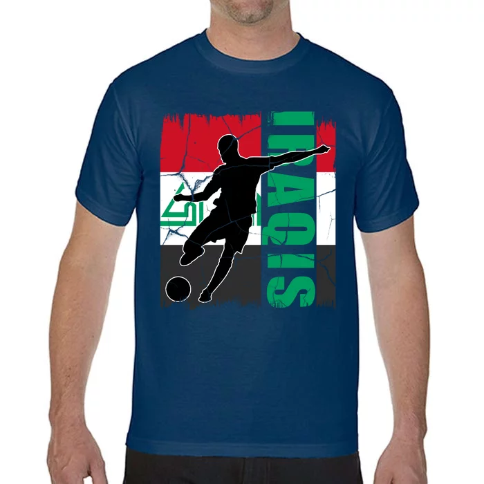 Iraqi Futbol Soccer Player Comfort Colors T-Shirt