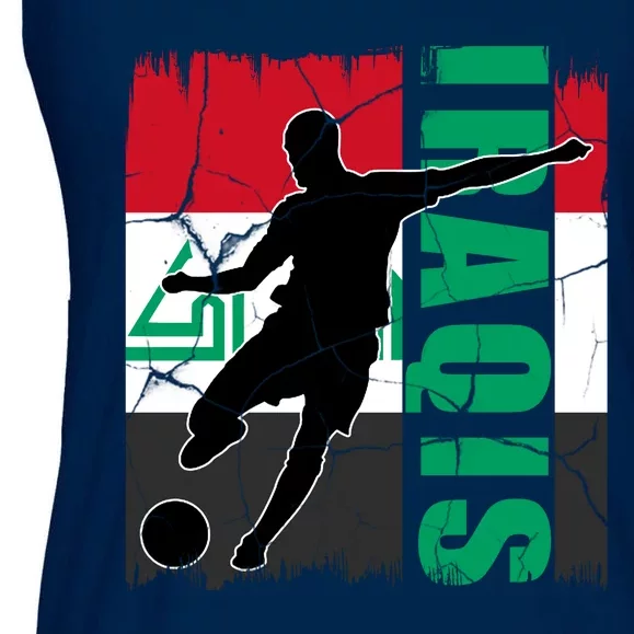 Iraqi Futbol Soccer Player Ladies Essential Flowy Tank