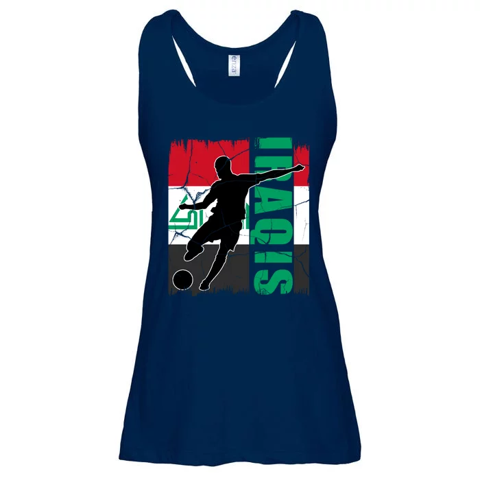 Iraqi Futbol Soccer Player Ladies Essential Flowy Tank