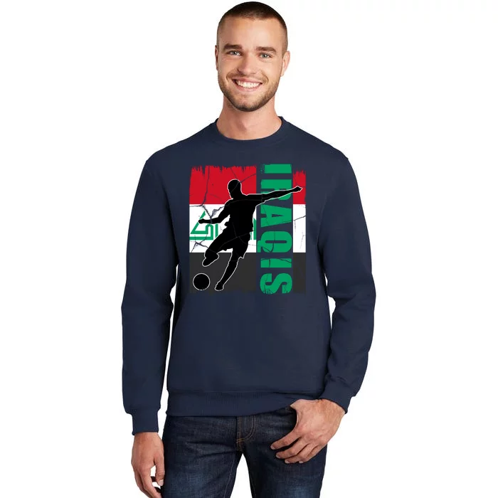 Iraqi Futbol Soccer Player Tall Sweatshirt