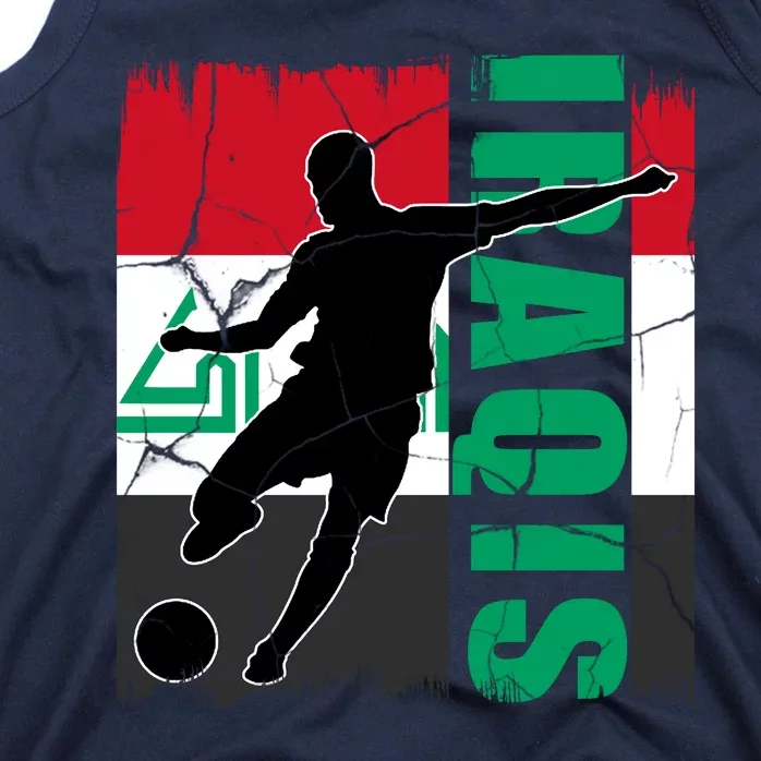 Iraqi Futbol Soccer Player Tank Top