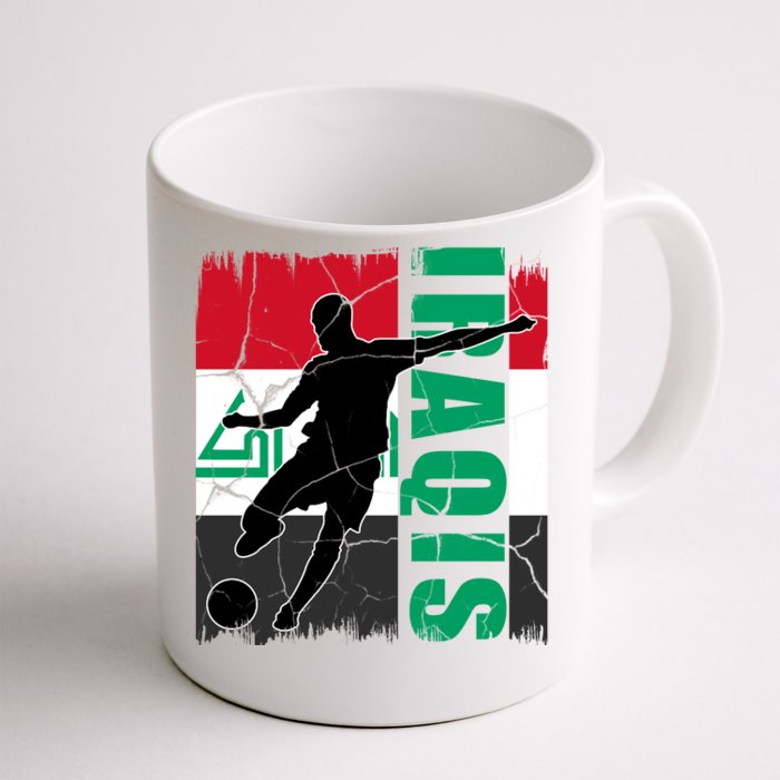 Iraqi Futbol Soccer Player Front & Back Coffee Mug