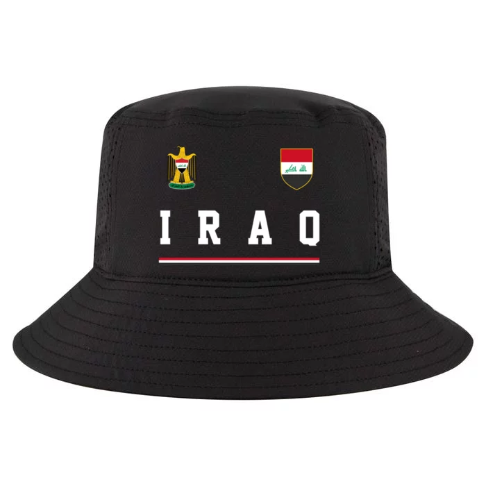 Iraq Futbol Soccer Logo Cool Comfort Performance Bucket Hat