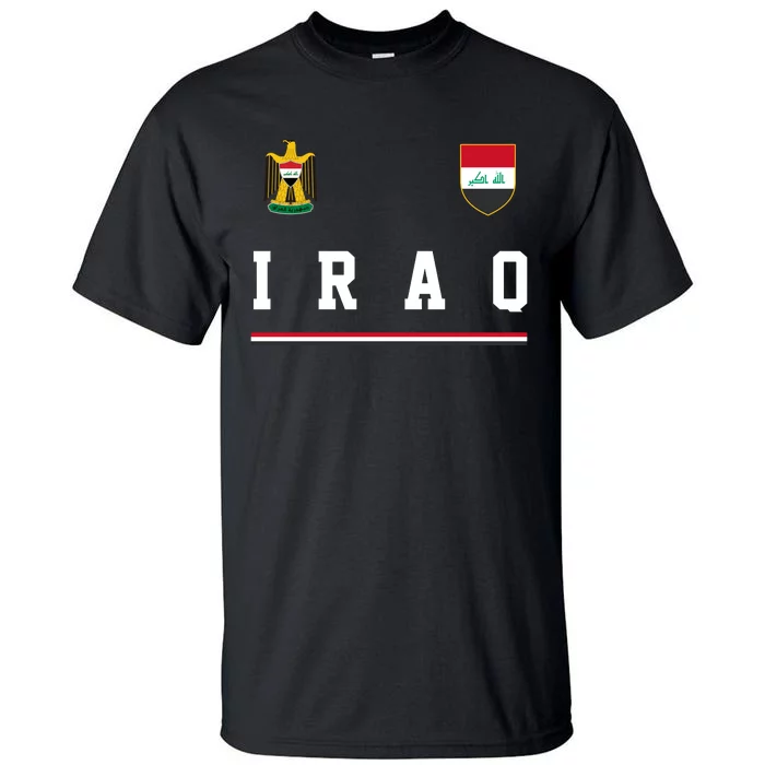 Iraq Futbol Soccer Logo Tall T-Shirt