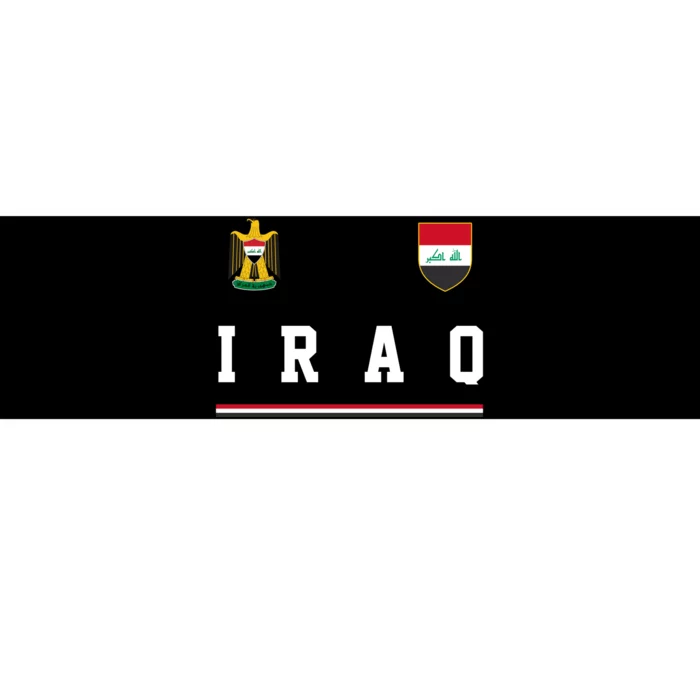 Iraq Futbol Soccer Logo Bumper Sticker