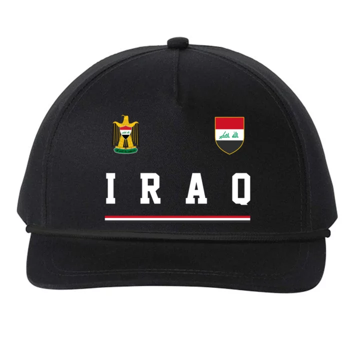 Iraq Futbol Soccer Logo Snapback Five-Panel Rope Hat