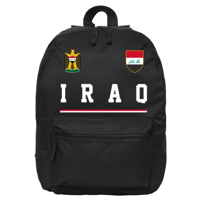 Iraq Futbol Soccer Logo 16 in Basic Backpack