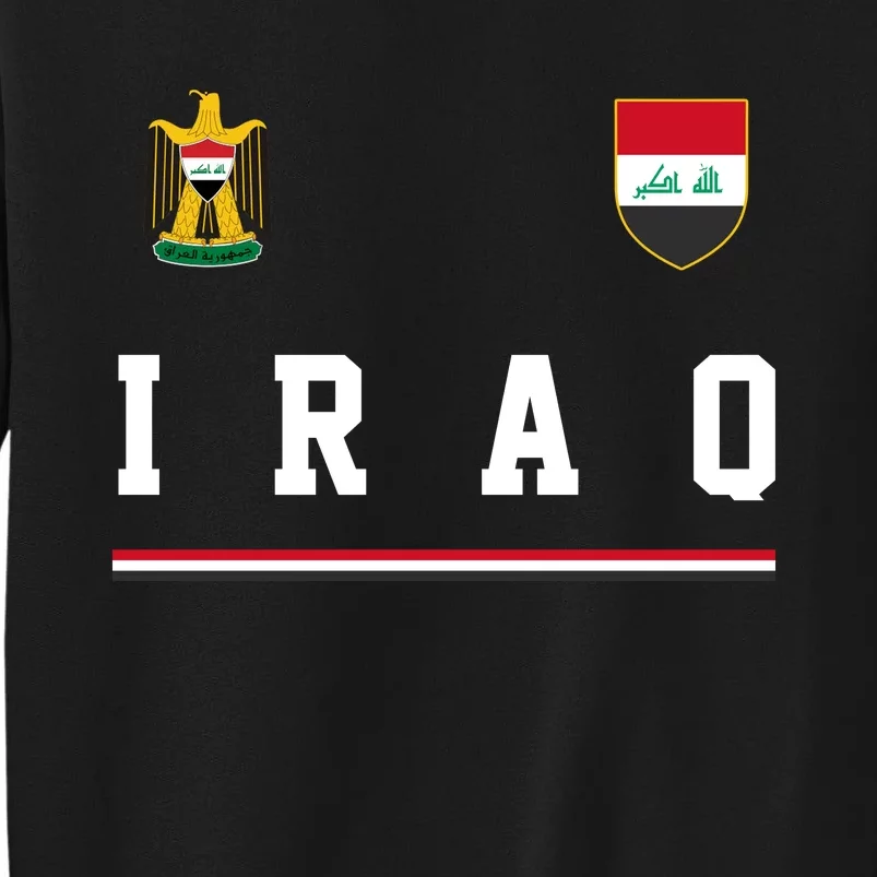 Iraq Futbol Soccer Logo Tall Sweatshirt