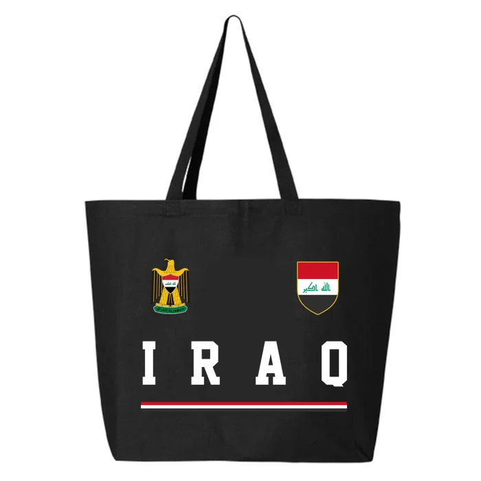 Iraq Futbol Soccer Logo 25L Jumbo Tote